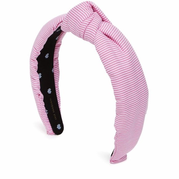 Lele Sadoughi Accessories - LELE SADOUGHI Pink Striped Petite Knot Headband